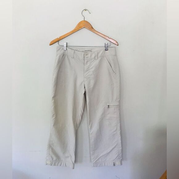 Royal Robbins | women’s Base cropped Camp Pants Size 6 Full Zip Khaki - Picture 1 of 6